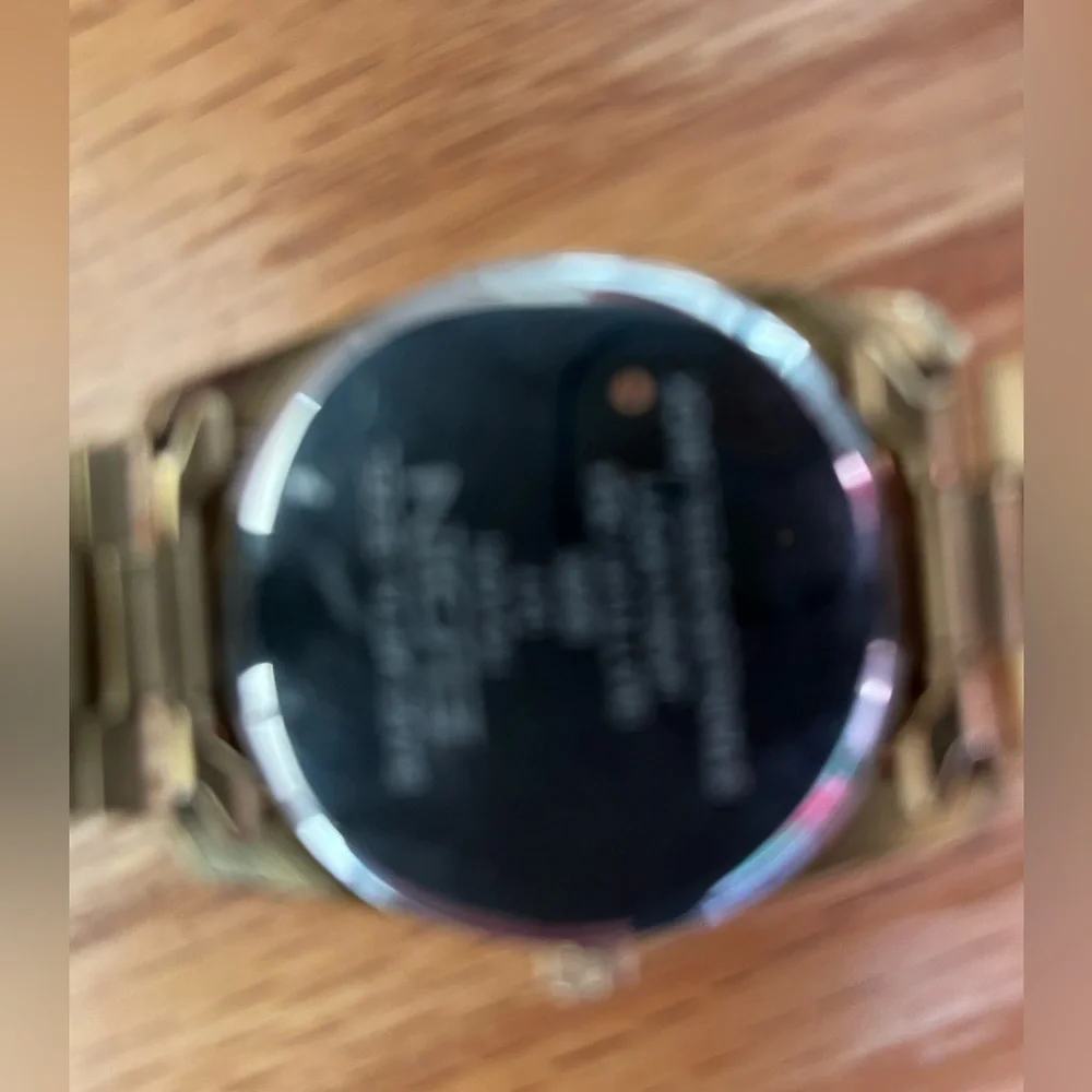 Elgin Gold Tone FG147N Wrist Watch Men Crystal Date - Picture 5 of 6